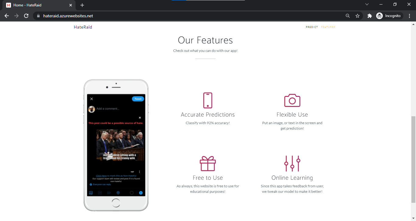 HateRaid Features UI